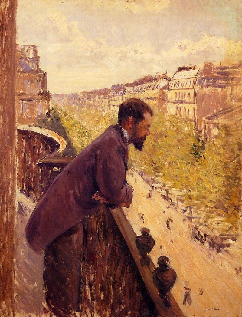 Gustave Caillebotte The Man on the Balcony